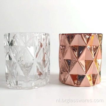 Diamond Candle Glazen pot voor het maken van kaarsen